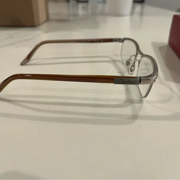 Cartier Silver Unisex Glasses - Picture 2 of 9